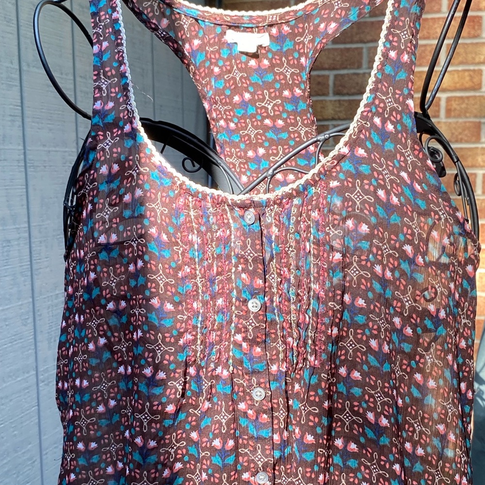 Aerie sheer racer back tank top